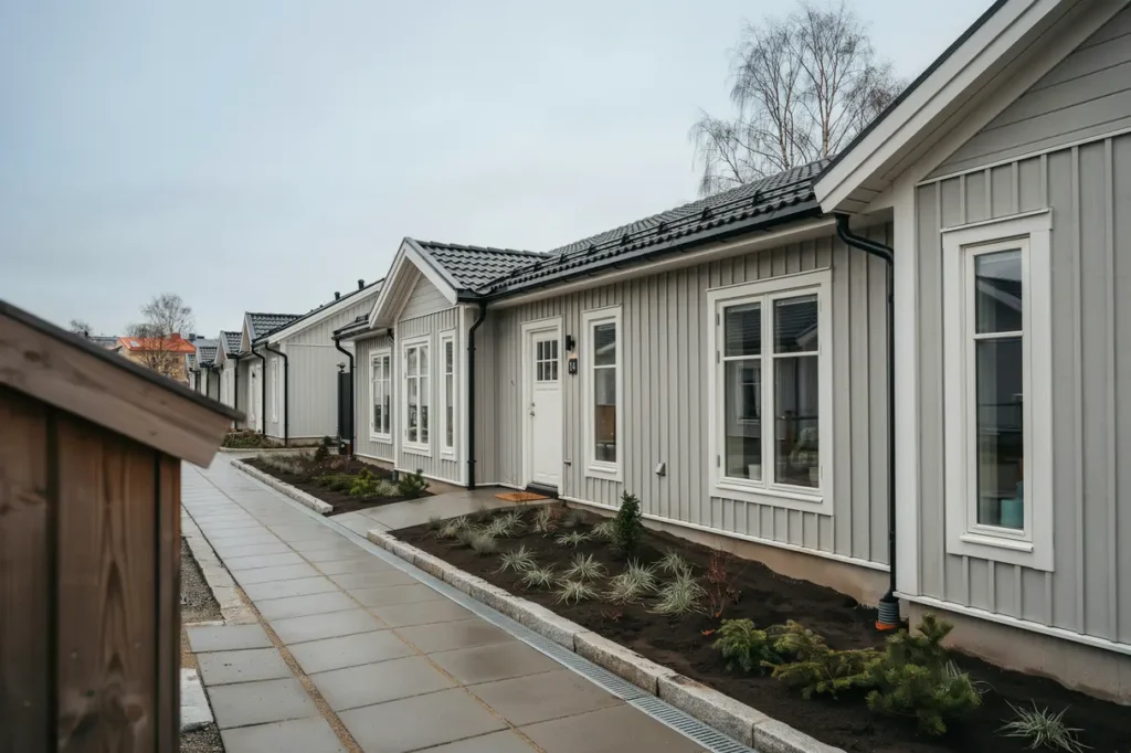 markdr nering och ny dagvattenhantering vid radhus i flogsta uppsala